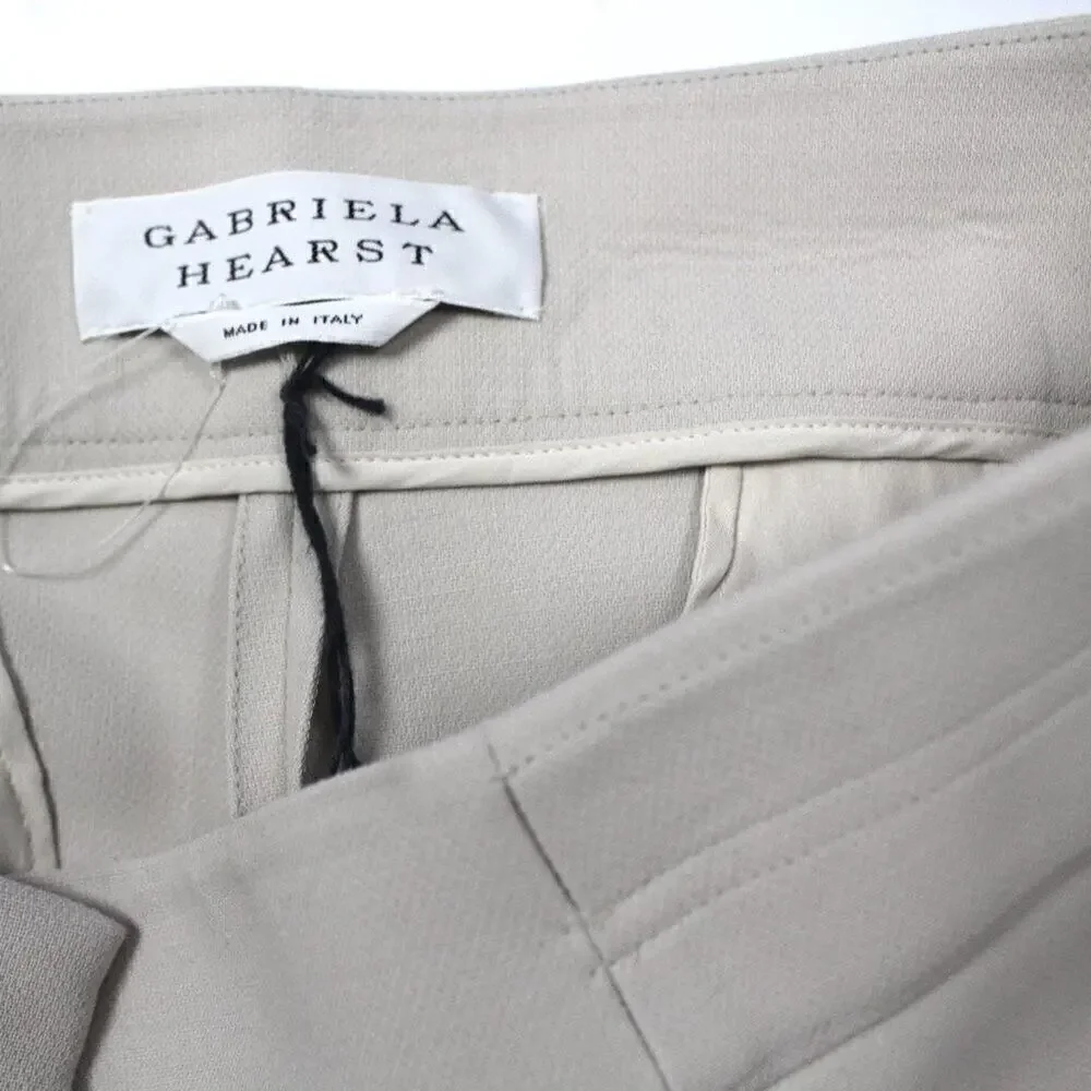 Gabriela Hearst Wool Silk Tailored Trousers IT44 US8 $1090